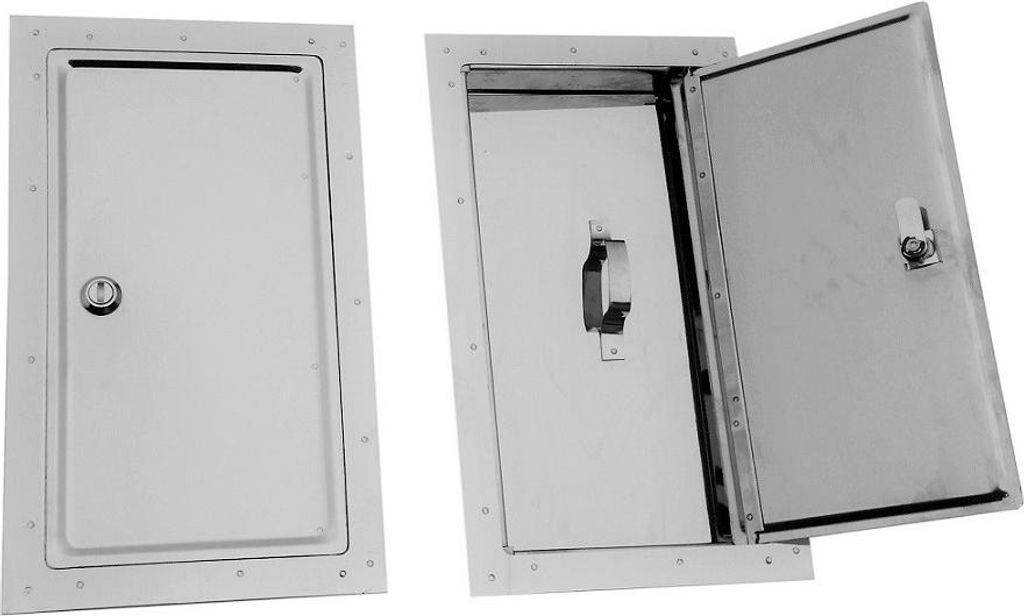 Roestvrij schoorsteendeur 155 * 290 mm groot Productafbeelding 
