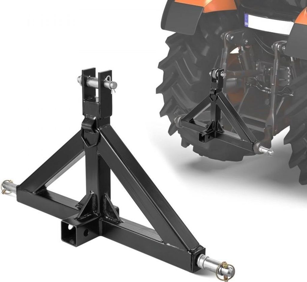 3-Punkt-Anhängerkupplung 5,08cm Empfänger - Anhängeraufnahme 660x165x445mm - 3-Punkt-Aufnahmesystem