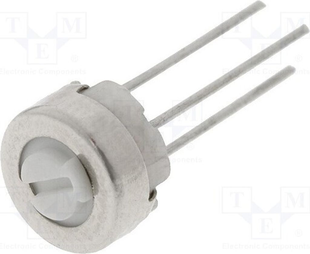1x Potentiometer: für den Einbau 20kΩ 1-Drehung,liegend 500mW 3329H-1-203LF THT P