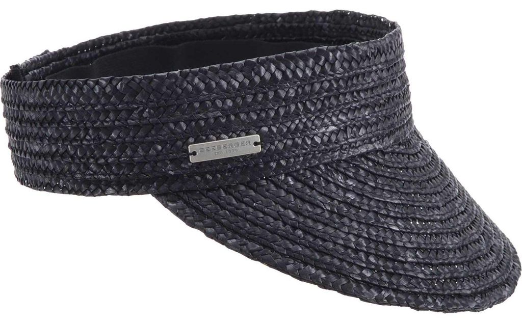Seeberger Strohborte Schirm Visor in schwarz