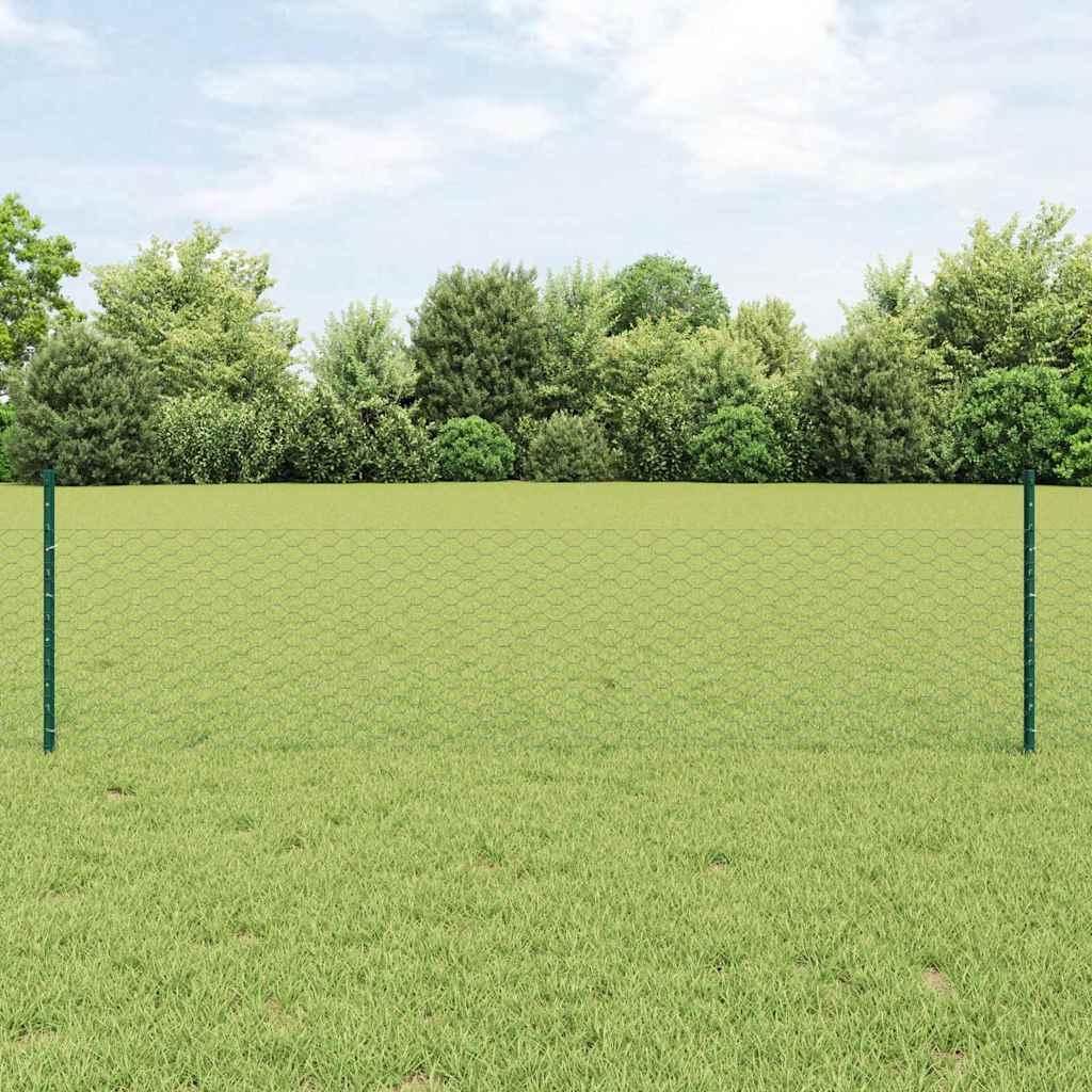 Maison Exclusive - Zaun mit Pfosten Grün