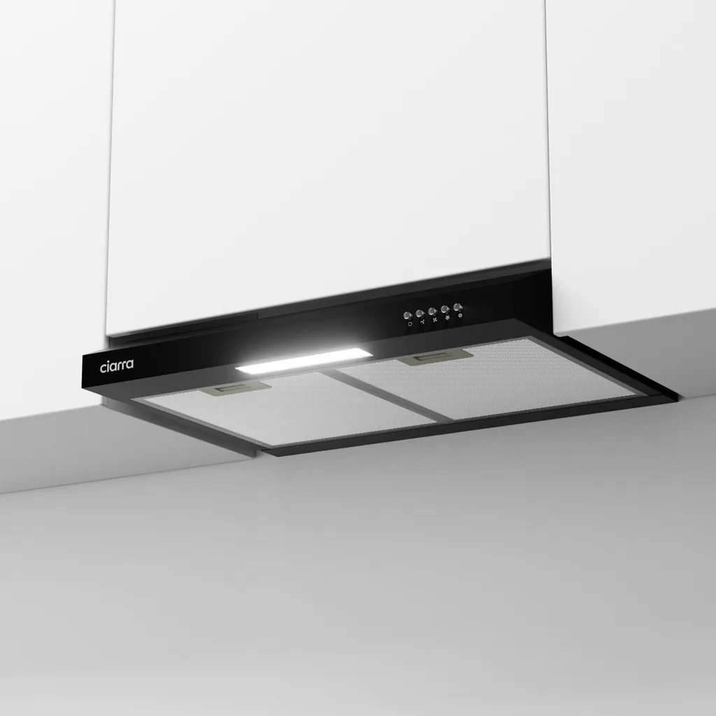 CIARRA A+ Cappa da 60 cm a ricircolo Cappa da 220 m³/h VM6903DB