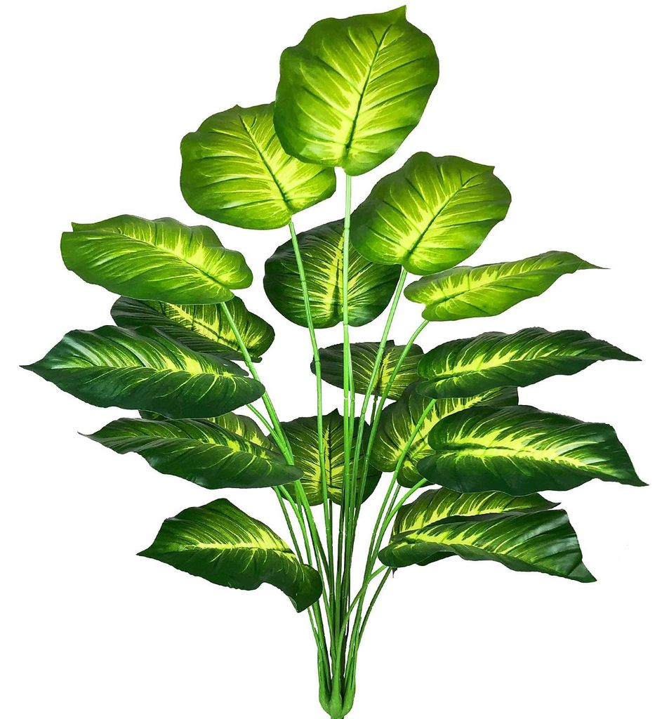 Künstliche Pflanzen, Zimmerpflanzen, Palmen, Monstera-Blätter, realistische künstliche Seidenblumen, tropische Pflanzen, grüne künstliche Pfla...