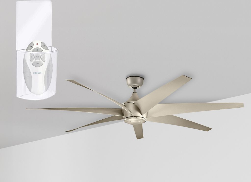 Großer Deckenventilator leise ohne Licht Ø 203cm IP44 für Outdoor & Badezimmer