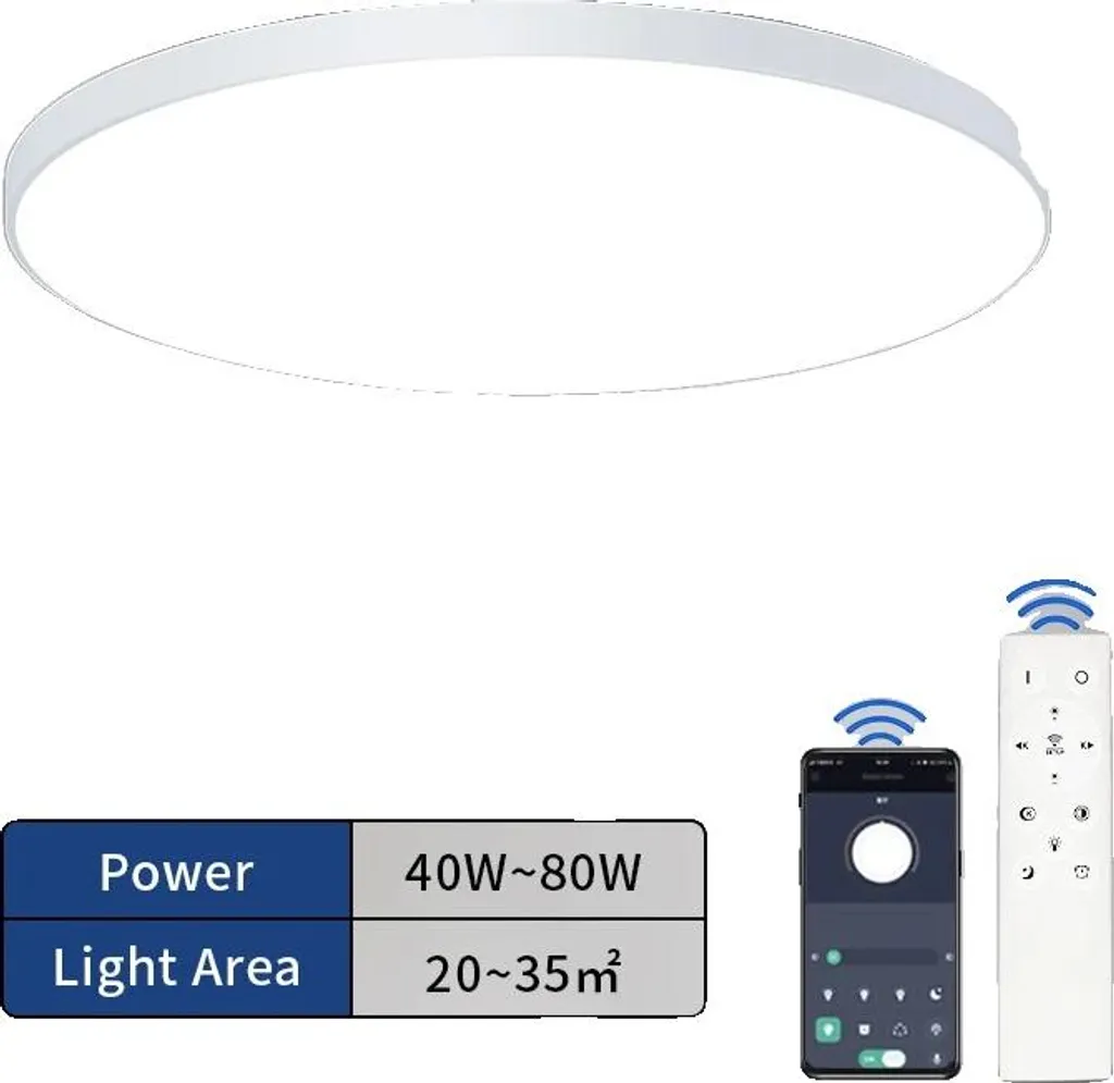 Plafoniera Design Dimmerabile 1850lm - Illuminazione Minimal Smart