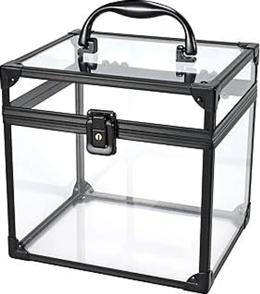 Valigetta Cosmetica Trasparente Acrilico con Serratura - Beauty Case Pro