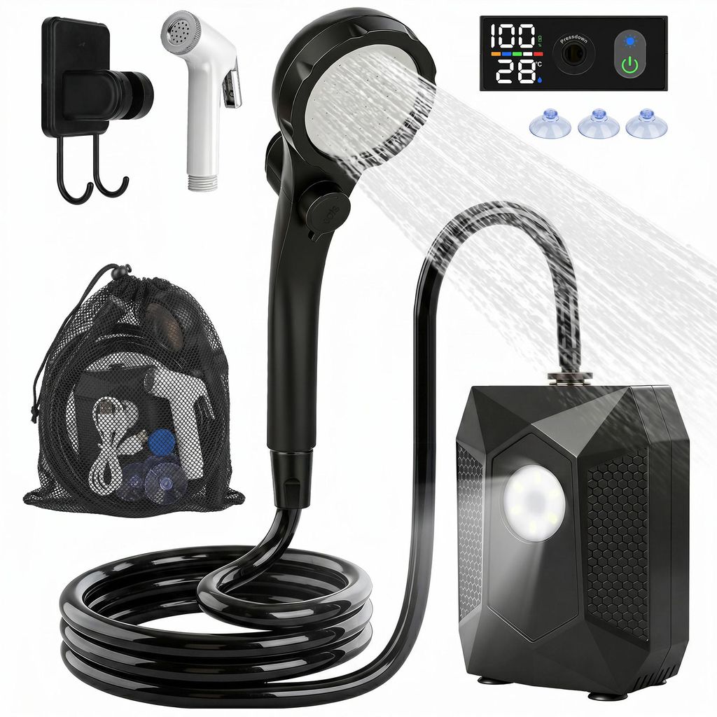 MIAJARD Doccia portatile da campeggio con batteria da Immagine del prodotto 