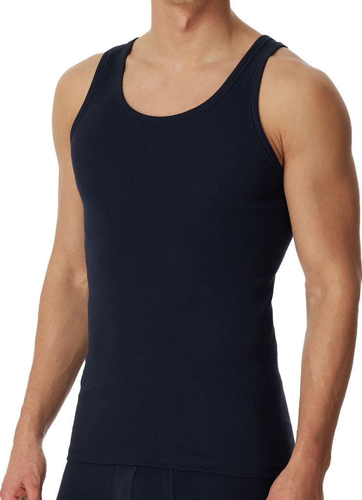 SCHIESSER Herren Unterhemd 2er Pack - ärmellos, Baumwolle Produktbild 9