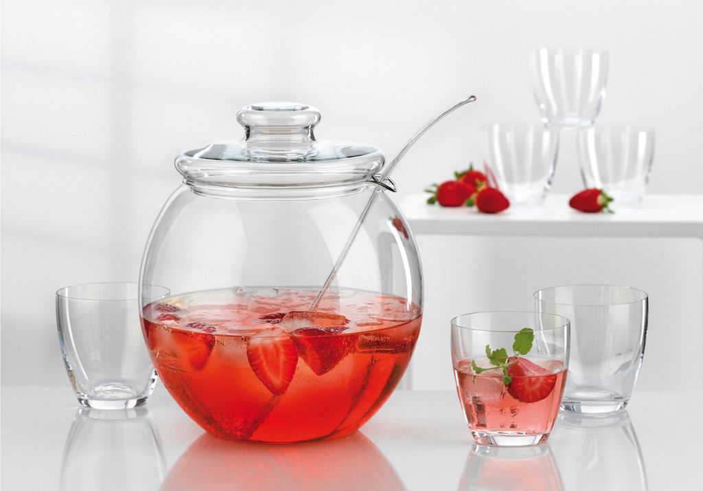 BOHEMIA CRISTAL Bowle Libera Set 9teilig Produktbild 4