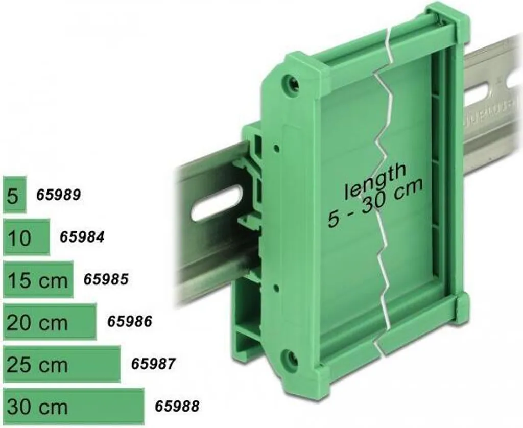 Porte-carte électronique pour rail DIN 72mm x 10cm - Support PCB Robuste - 5