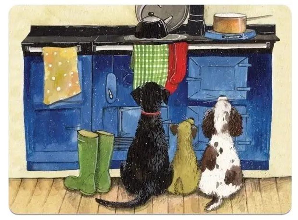 Untersetzer MT31 „Hunde in der Küche“ – Alex Clark