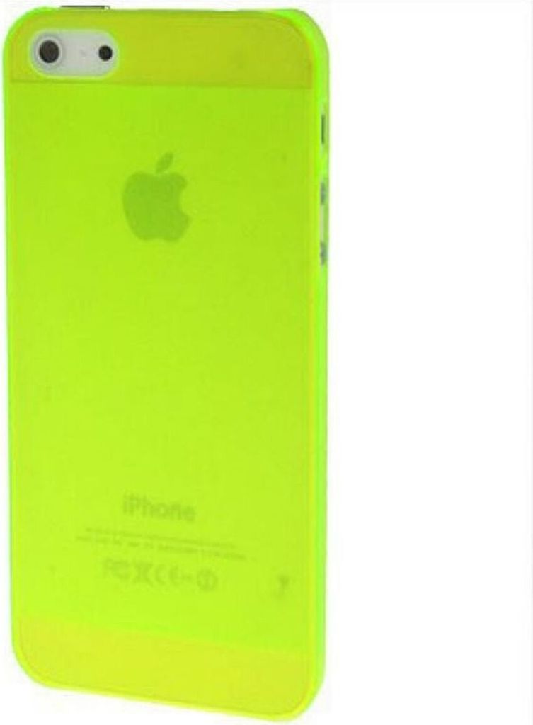 Schutzhülle Ultra Dünn Hülle für Apple iPhone SE Transparent Giftgrün
