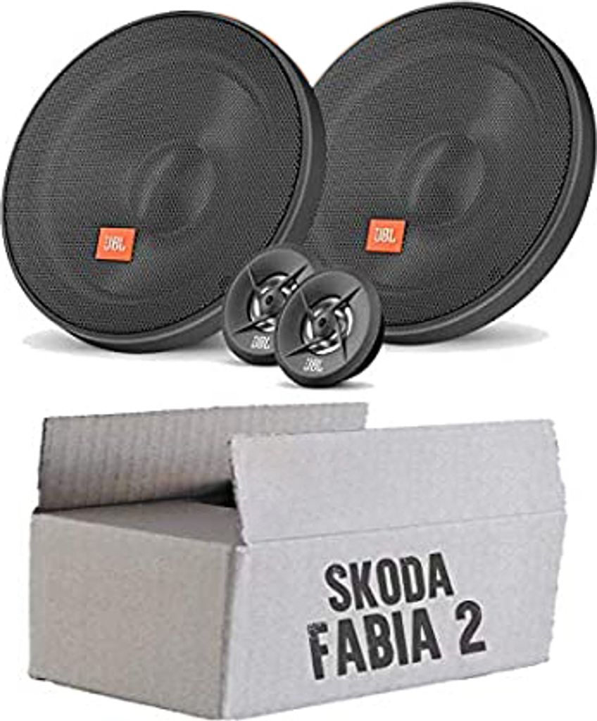 Lautsprecher Boxen JBL 16,5cm System Auto Einbausatz - Einbauset passend für Skoda Fabia 2 5J Front Heck - justSOUND