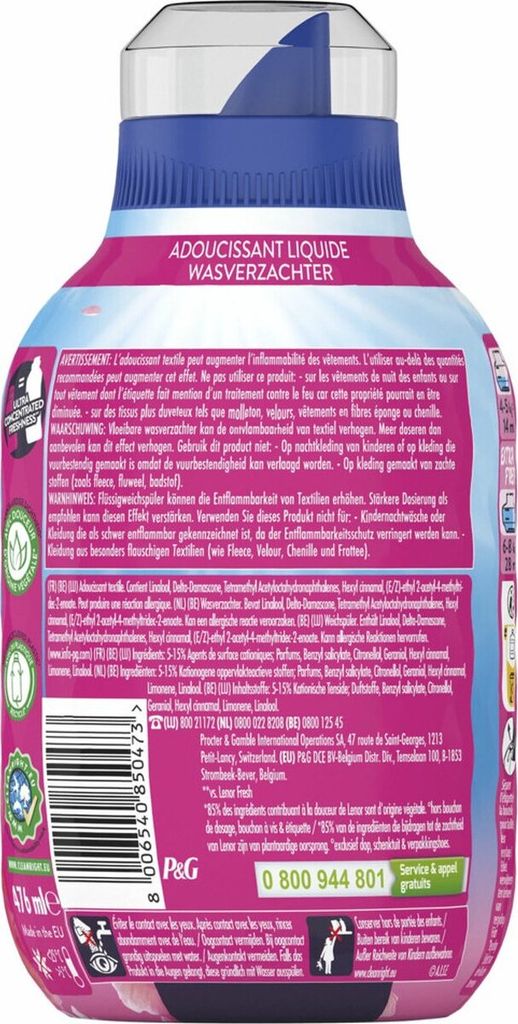 Lenor Fresh Air Bloesem – Weichspüler – 6 x 34 Waschgänge, Produktbild 2