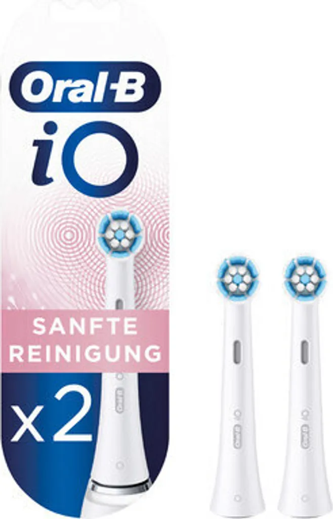 Recharges Oral-B iO pour Nettoyage Doux des Gencives Sensibles x2