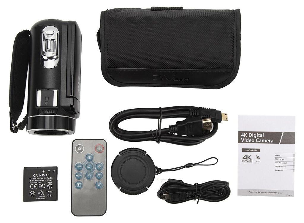 videokamera 4K 48MP 3,0-palcový dotykový displej 18x Obrázok produktu 