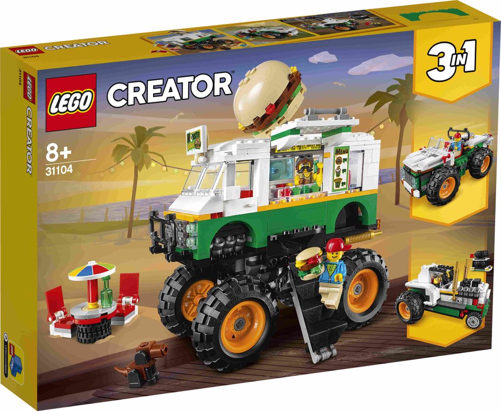 LEGO Creator 3in1 Monster Burger Truck Set, Zestaw do Zdjęcie produktu 