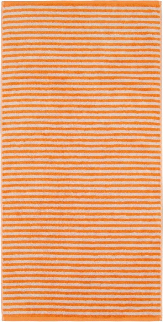 Cawö Handtuch Campus Ringel 955 mandarine