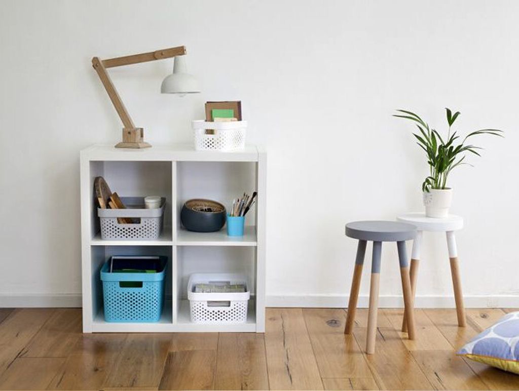 Úložný box Infinity s vekom biely bodky 17 l Obrázok produktu 4