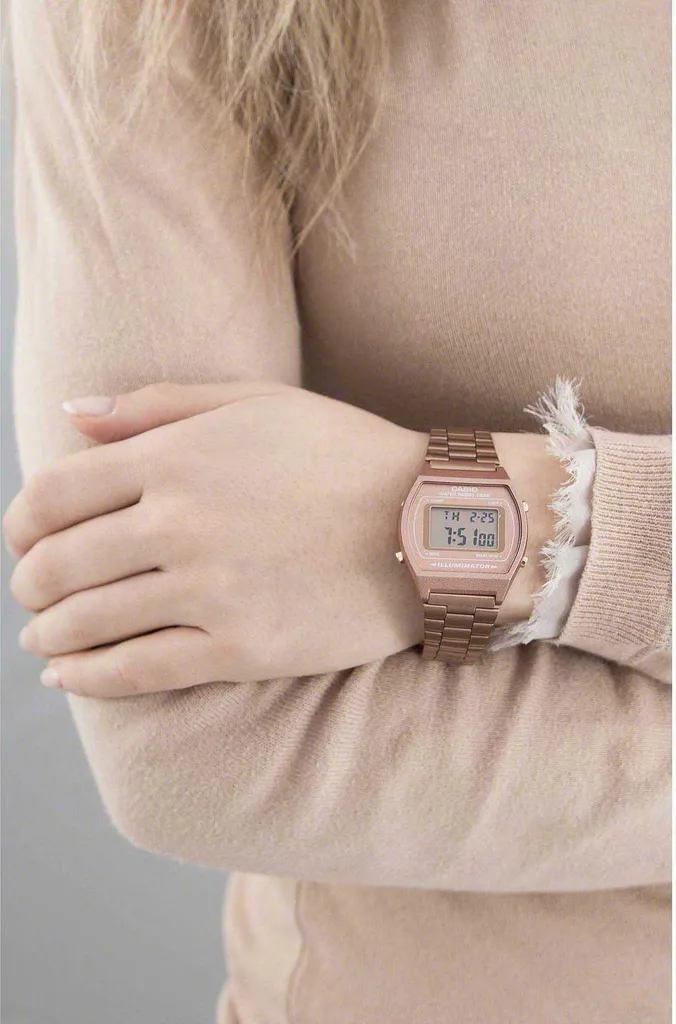 Casio B640WC-5AEF Orologio Digitale Unisex Oro Rosa - Collezione Vintage - 12
