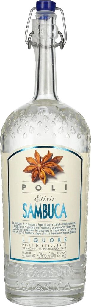 Poli Elisir Sambuca Liquore 40% Vol. 0,7l Produktbild 
