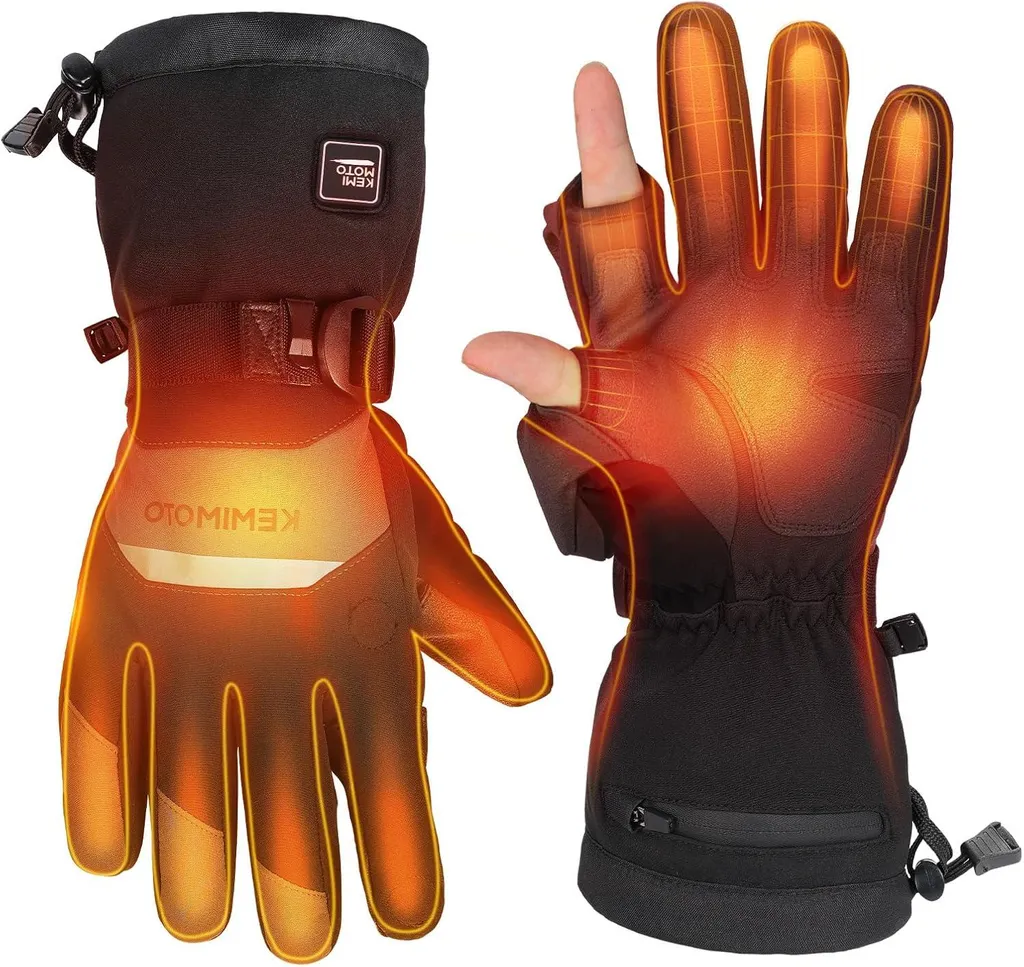 Gants chauffants pour pêcheur et randonneur par temps de grand froid