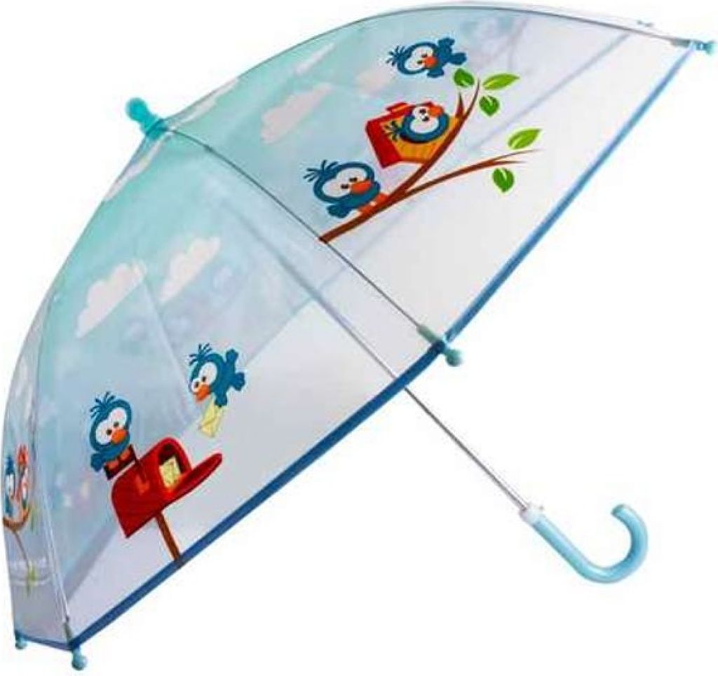 Kinder-Regenschirm transparent Vögel - bb-Klostermann 53127 -