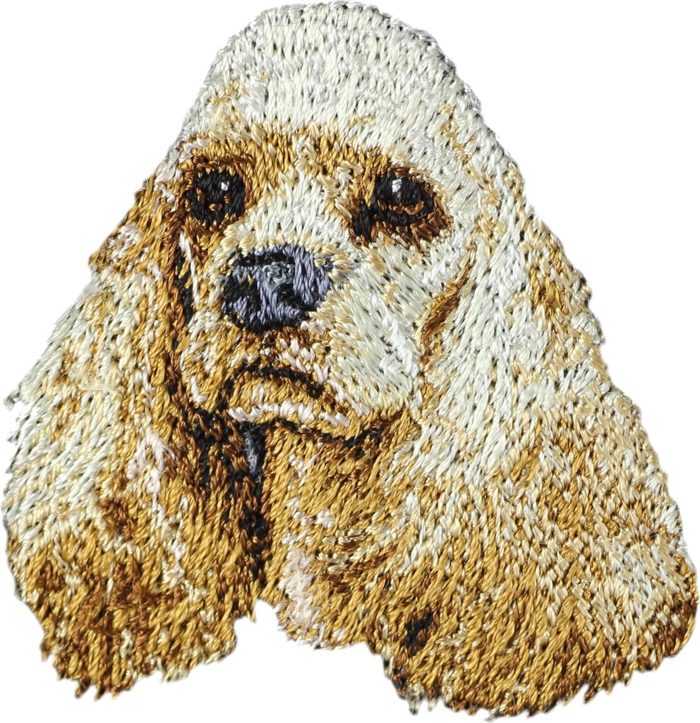 Amerikanischer Cocker Spaniel, American Cocker Spaniel - Hund geformtes Aufnäher, besticktes Patch, einzigartiges Nachbildung für den Rucksack de...