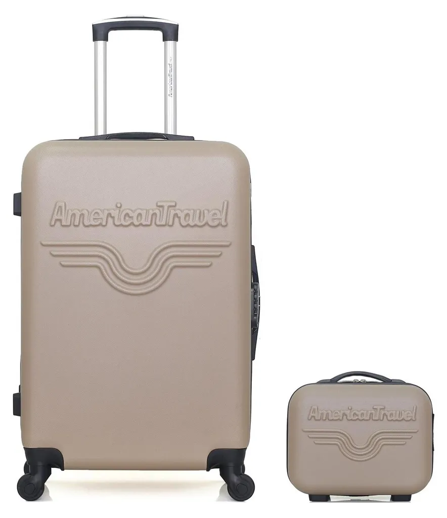 Set de Bagage Chelsea pour Avion : Valise Cabine 55cm et Vanity Case