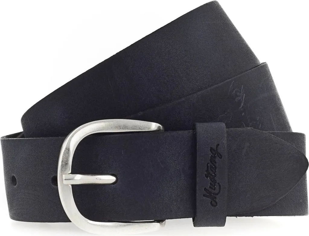 MUSTANG Pelle cintura Female Belt 3.5 W80 Nightblue