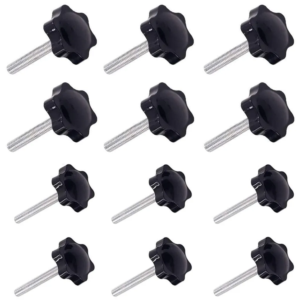 Levier de serrage M6 M8 filetage extérieur 40mm bouton étoile résistant
