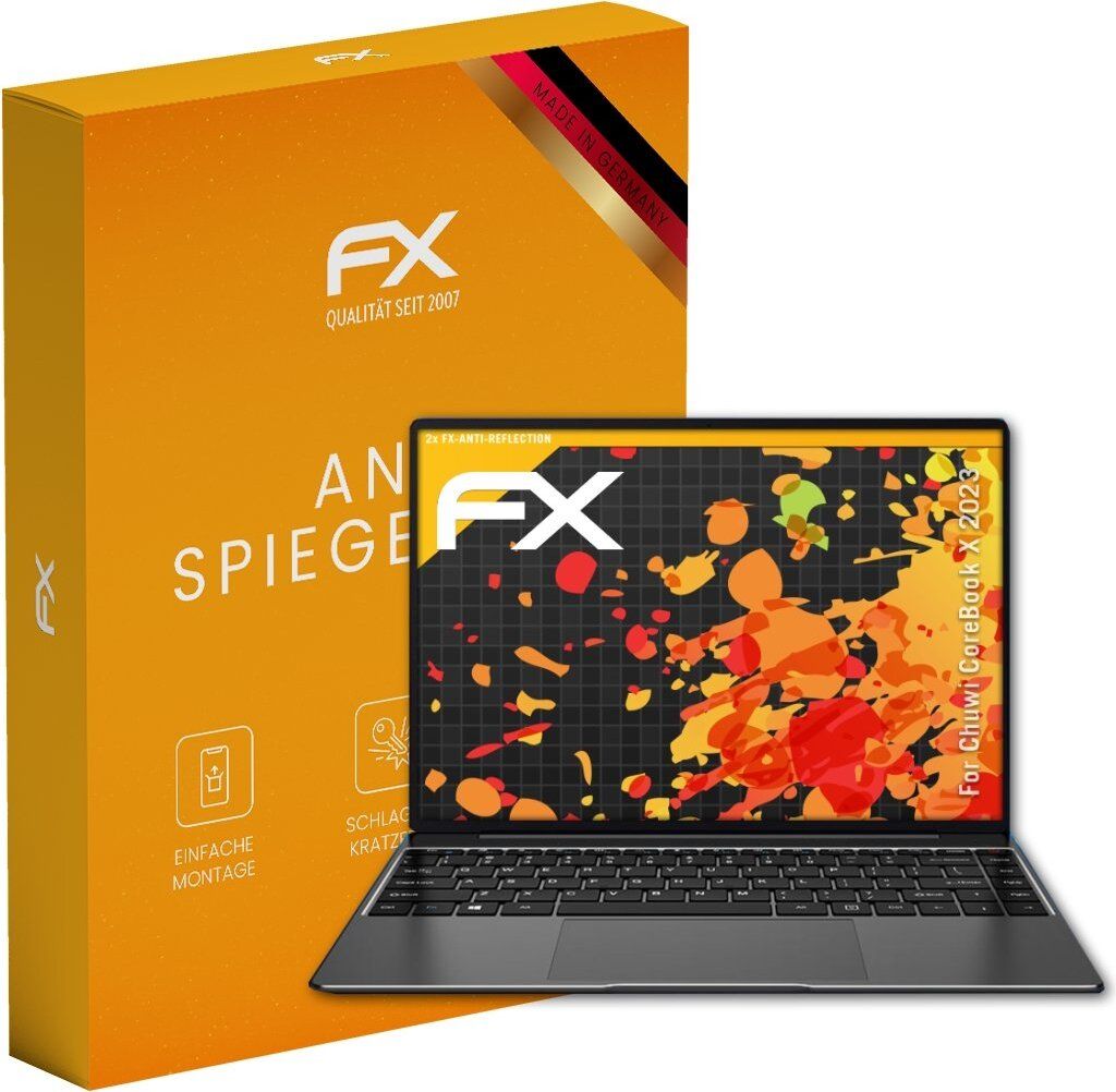 atFoliX FX-Antireflex 2x Schutzfolie kompatibel mit Chuwi CoreBook X (2023) Displayfolie