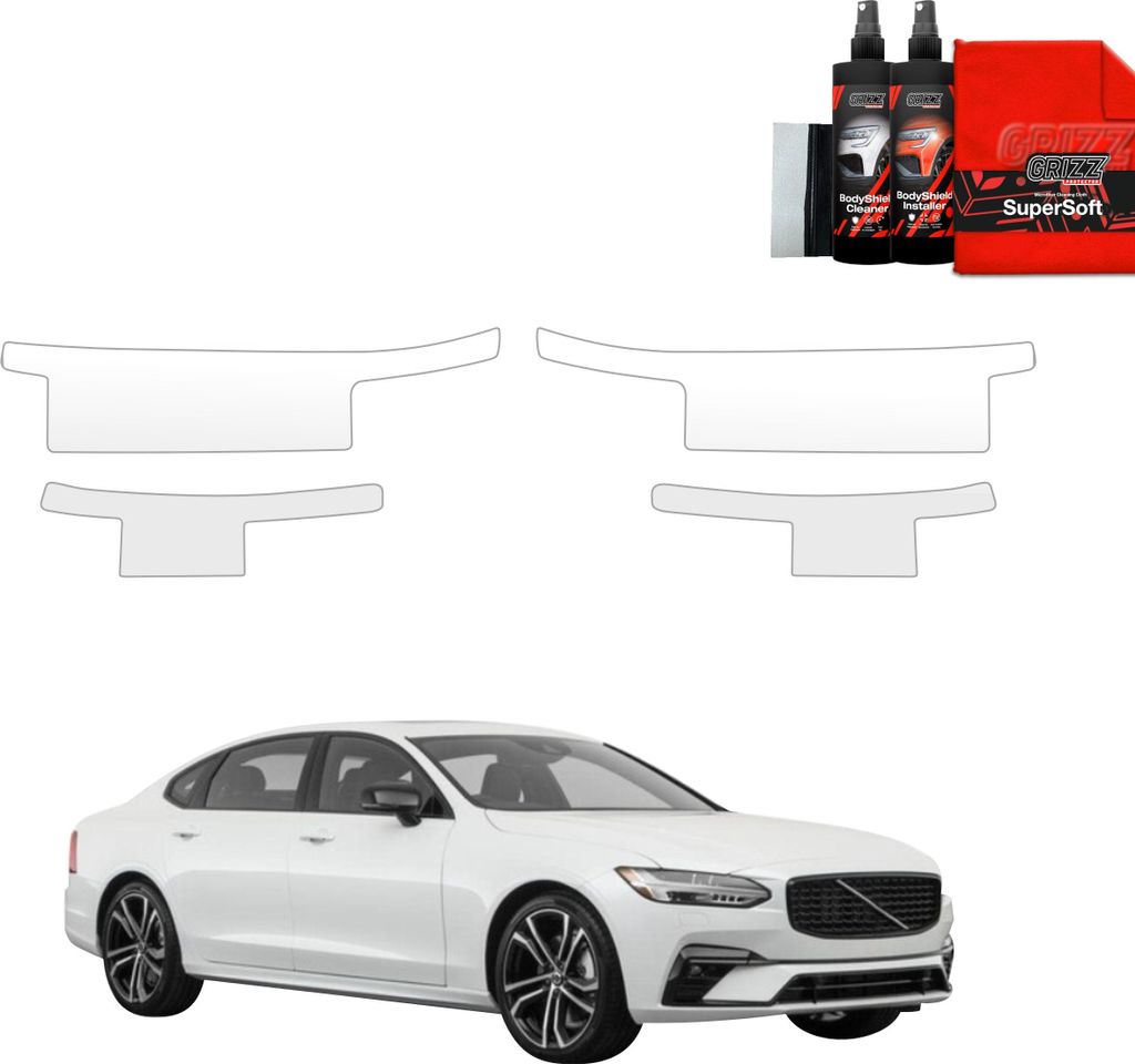 4in1 Schutzfolie für Schweller - Volvo S90 Sedan 5D (2016-2020) Grizz Protector