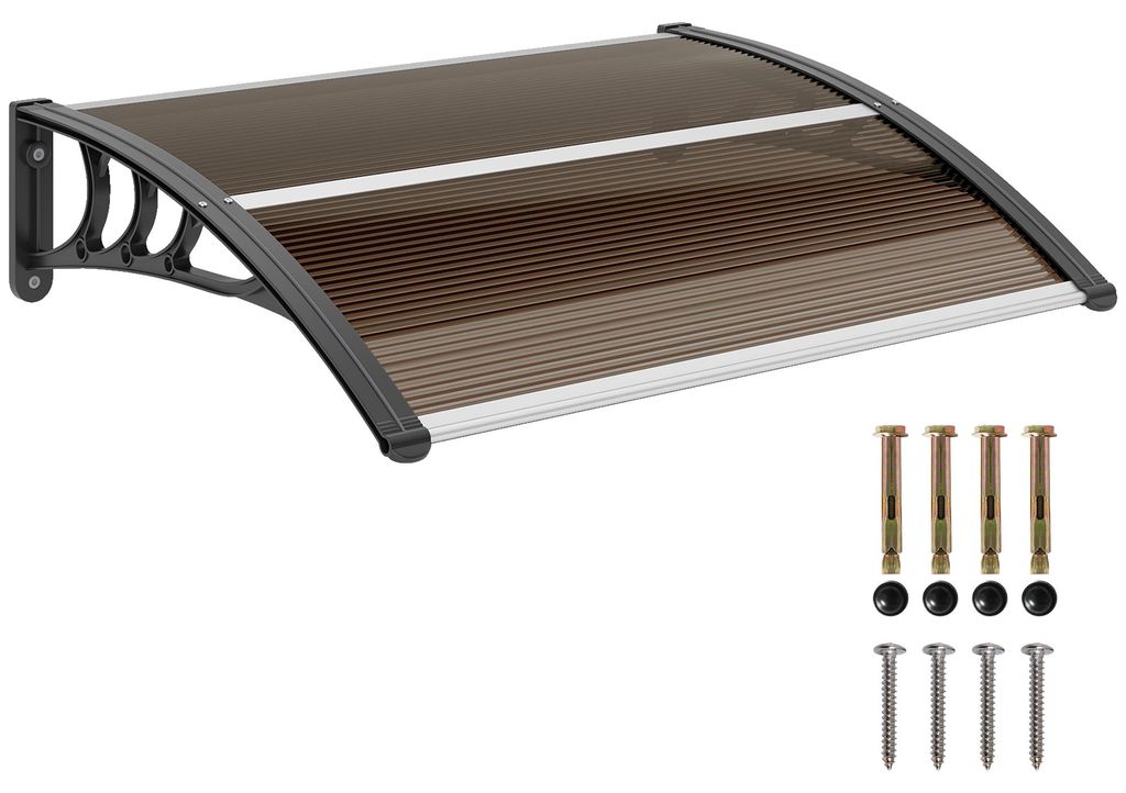 Tettoia Outsunny per porta d'ingresso 75 x 100 cm tettoia Immagine del prodotto 