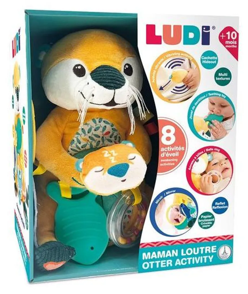 Peluche toute douce Ludi 30143 Doudou d'accompagnement pour nouveau-né
