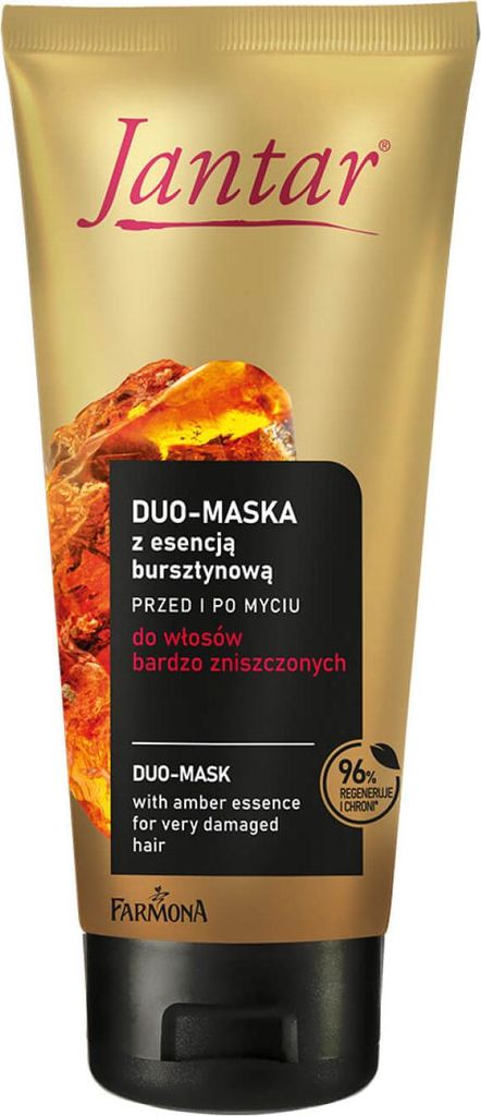 Farmona Jantar Intensivpflege-Duo-Haarmaske mit Bernstein für strapaziertes Haar, 200 ml