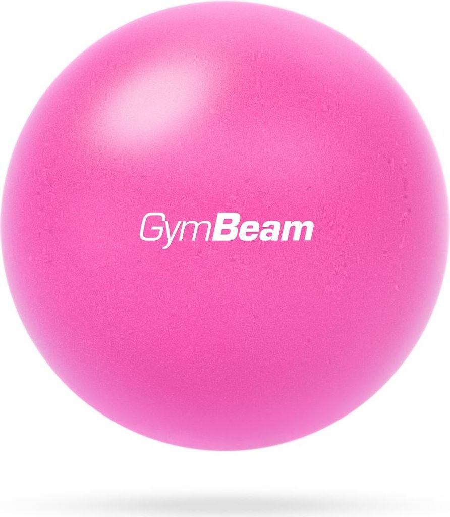 A pink GymBeam overball is shown against a white background.