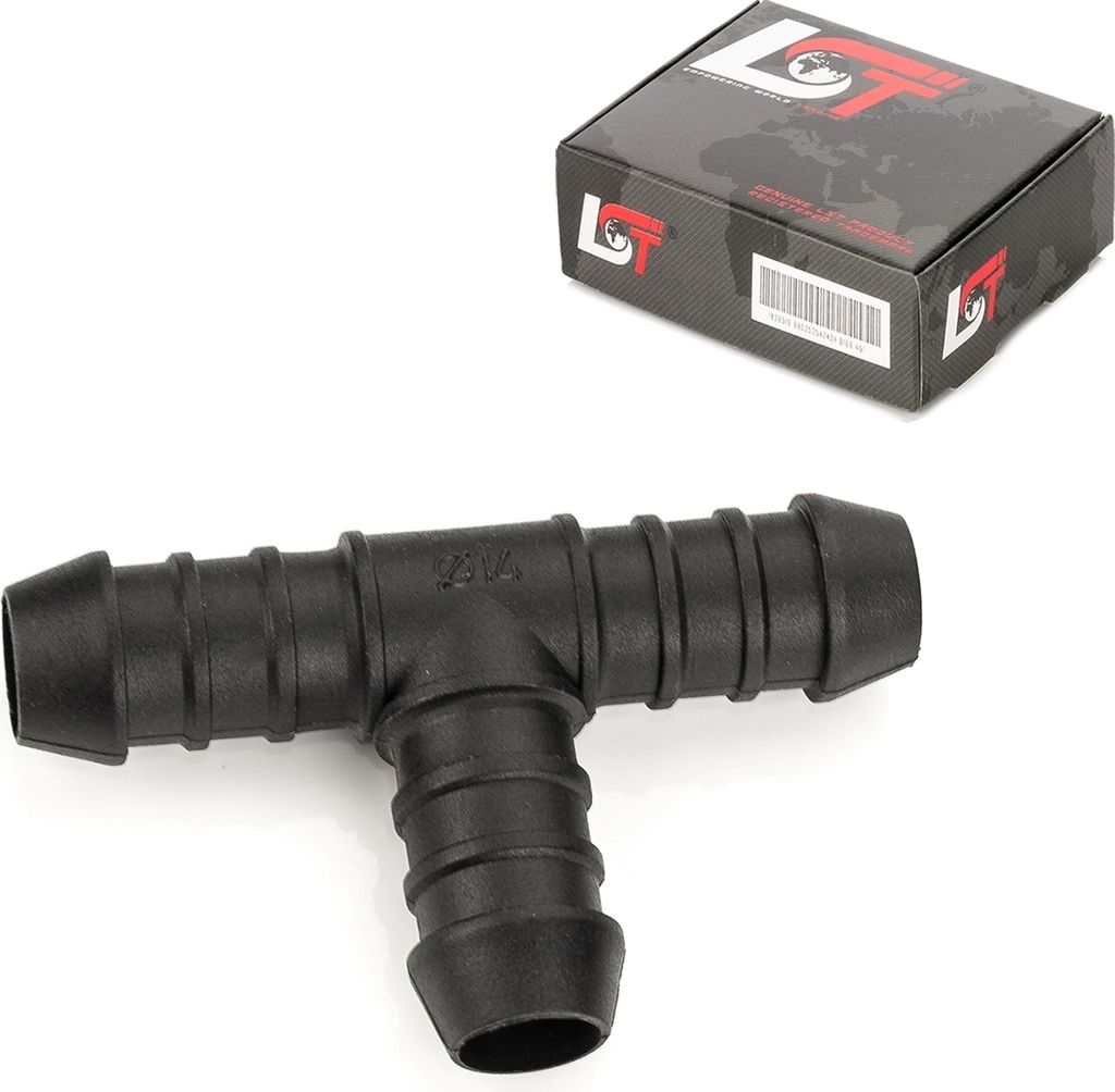 Schlauchverbinder Polyamid PA T-Stück Benzin ölbeständig 14 mm für VW SEAT SKODA