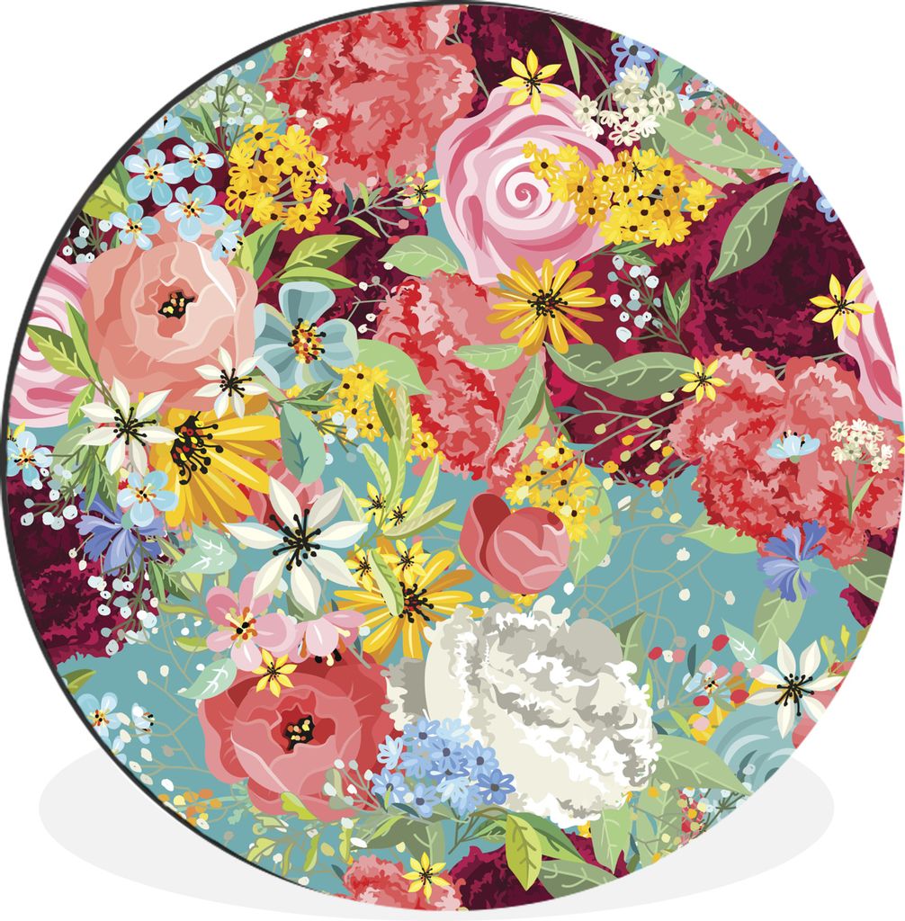 MuchoWow - Wand Kreis - Wandbild - Schlafzimmer - Aluminium Bild - Kinderzimmer - Wohnzimmer Dekoration - Wandschmuck