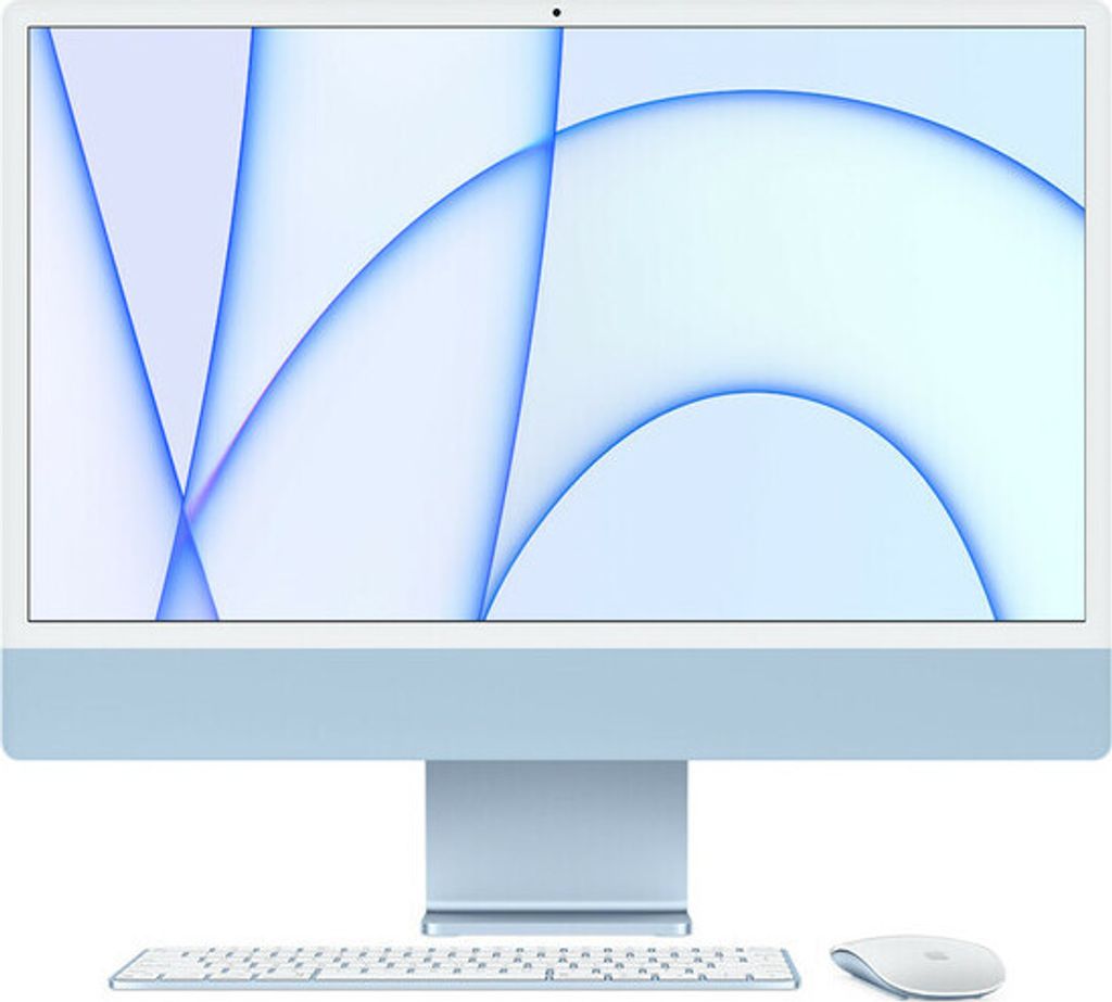 Apple iMac 61cm(24‘‘) M3 8-Core 256GB blau (MQRC3D/A) Produktbild 