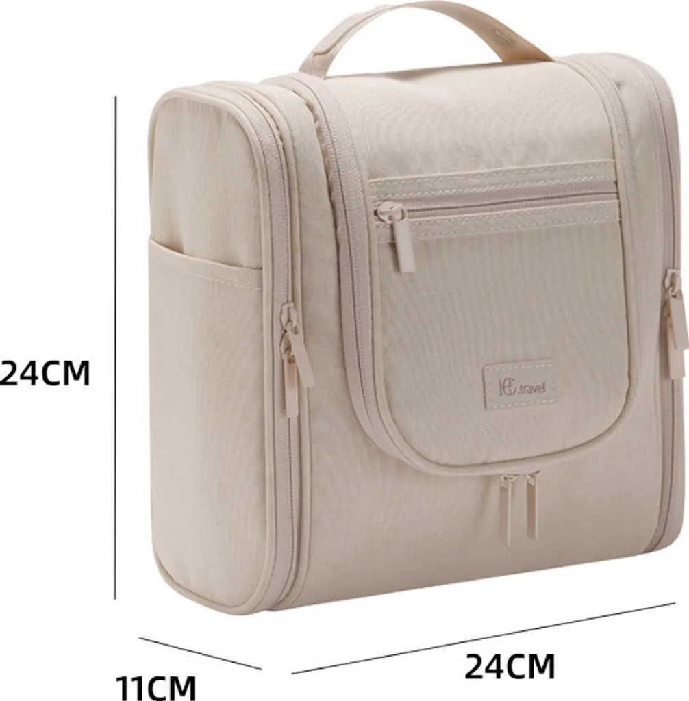 Organizzatore Viaggio INF Beige - Borsa Toilette Impermeabile 24cm
