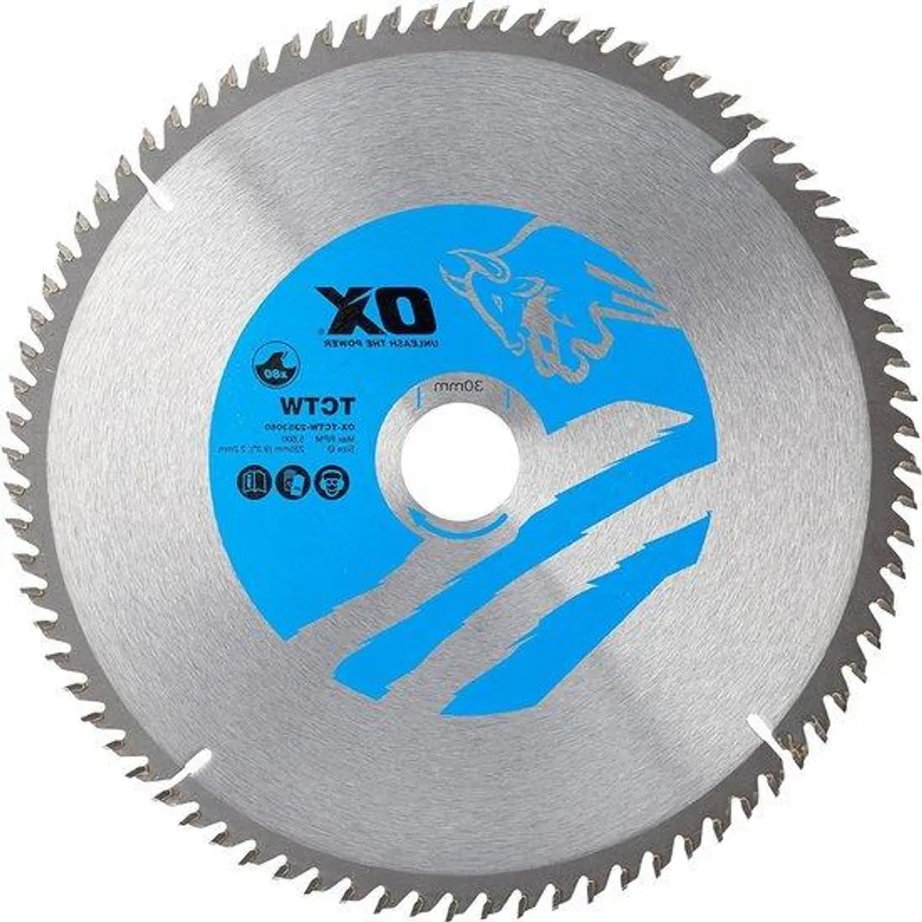 Lame de scie circulaire 80 dents ATB anti-éclats pour coupe bois propre