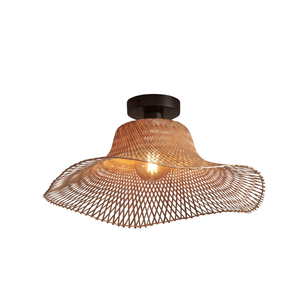 Deckenlampe Ibiza wellig S Natur Produktbild 