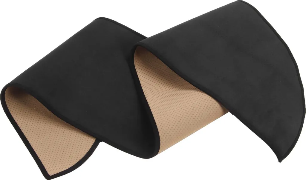 Housse de Tableau de Bord en Flanelle Noire pour Tesla Model 3 2017-2023