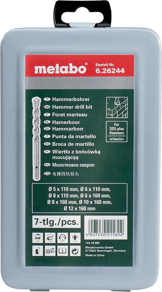 Metabo SDS-plus Classic-Bohrersatz ø 5, 6, 8 mm, L=110 mm / Produktbild 