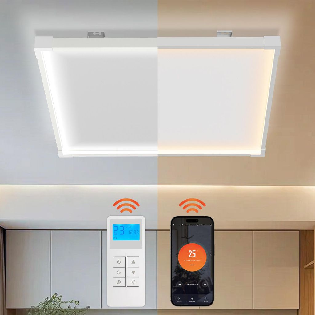 Jayseuw riscaldatore da soffitto a infrarossi 360W | Con Immagine del prodotto 