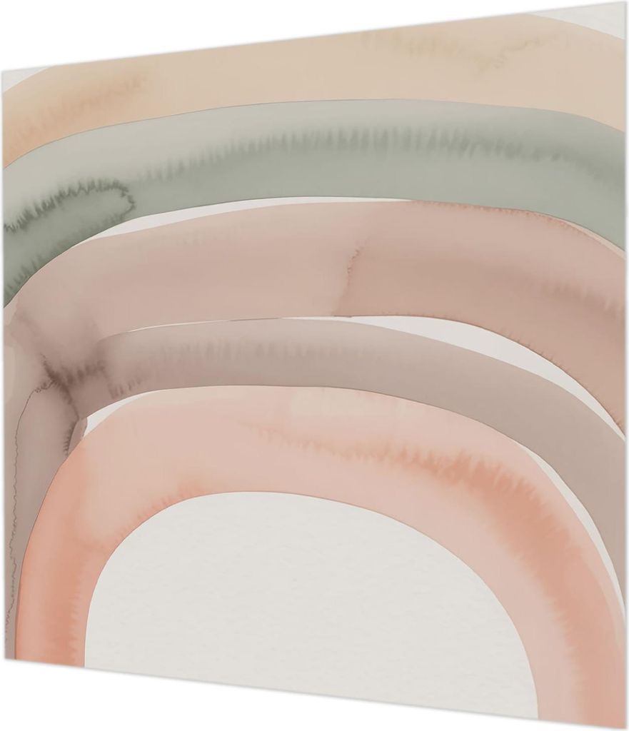 Wandtapete - Dekorative Tapete für Wohnzimmer - Tapetenfolie für Wanddekoration - 250x250 cm - Regenbogenbögen