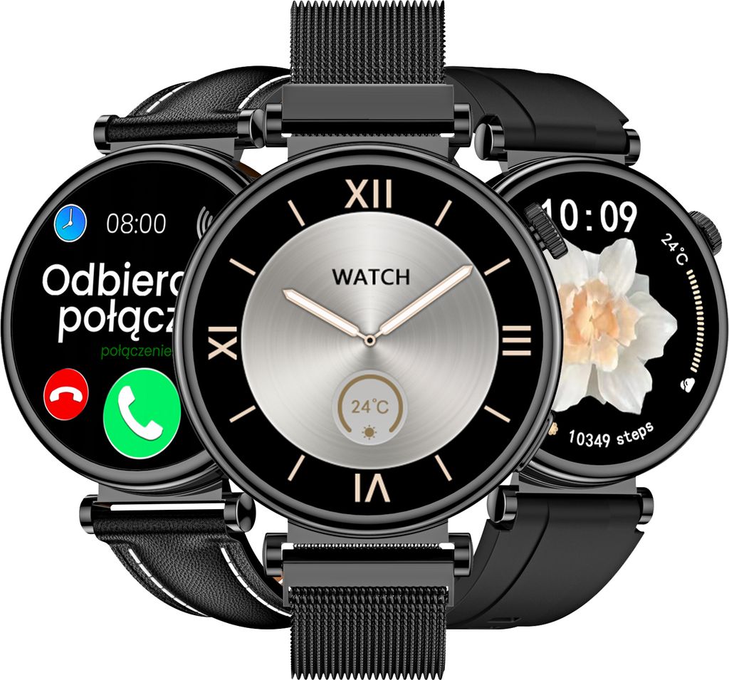 SMARTWATCH Zegarek Damski Ciśnieniomierz Puls Menu PL Zdjęcie produktu 