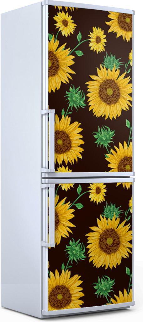 Magnete Dekorative - 70 cm x 190 cm - Küche - Magnetmatte Kühlschrankmagnete - Blüten Knospen Und Blatt
