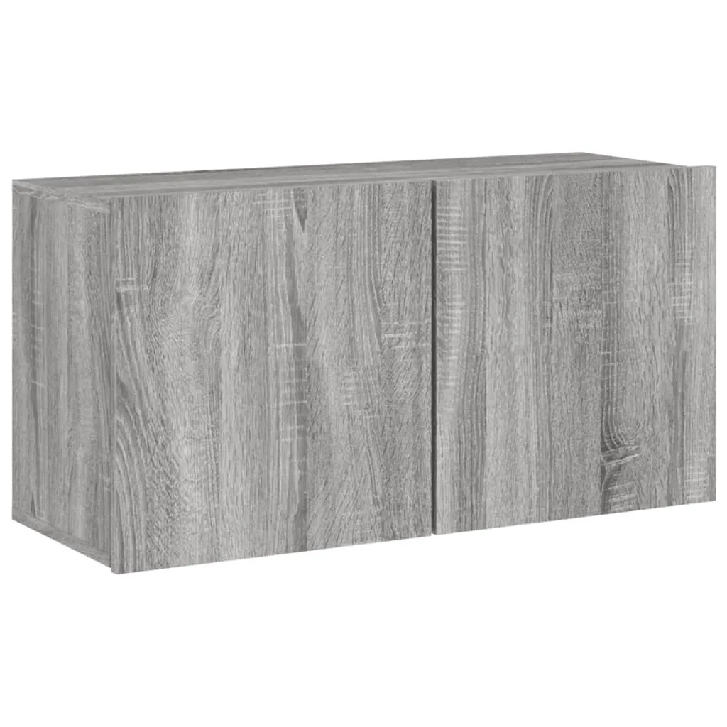 Mobile Porta TV Sospeso 80 cm Grigio Sonoma | Design Minimal Living